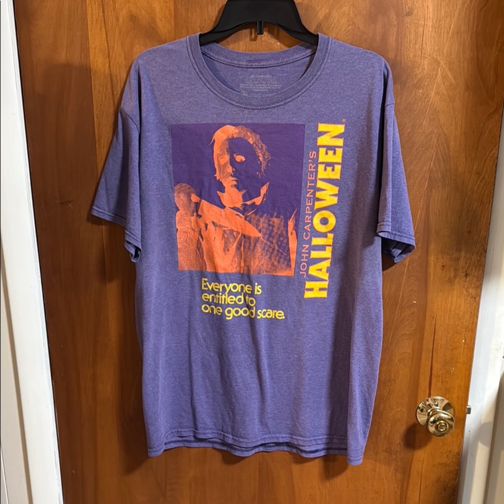John Carpenter's Halloween Purple Graphic T-Shirt